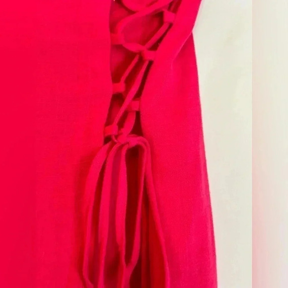 Love Tree NWT! Hot Pink Skort Size Large Lace Up - Picture 3 of 9